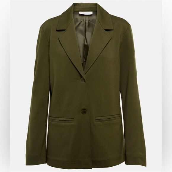 NWT MaxMara Leisure Cluny Viscose Jersey Blazer in Olive Green $425 size XXL - Picture 3 of 14